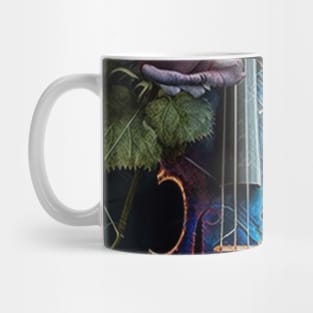 Musical Violin Roses Instrument Mug